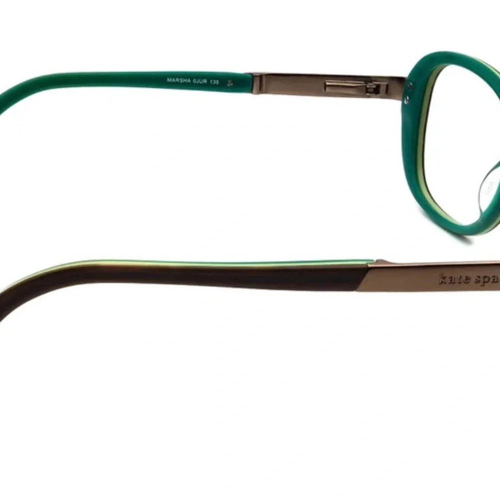 NEW Kate Spade Eyeglasses Marsha OJUR Brown/Green B-shape frame 135